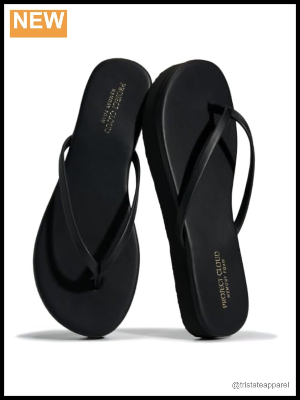 Platform Flip Flops Memory Foam Non-Slip Lightweight Women's Sandals
